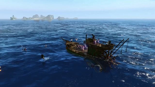 Archeage: Топим баркас. Никакой полезной информации, просто топим баркас :) смотреть онлайн
