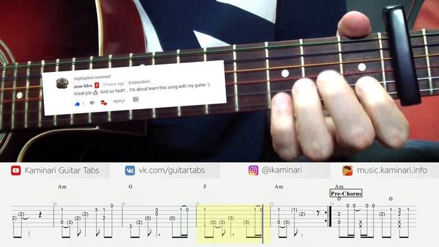 KC Rebell – LEER (fingerstyle guitar cover, acoustic guitar tabs) смотреть онлайн