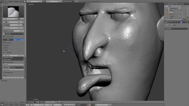"Bleh bleh bleh" Blender Sculpting Walkthrough смотреть онлайн