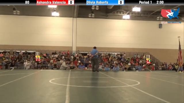 Girls Div II 80 - Ashondra Valencia vs. Olivia Roberts смотреть онлайн