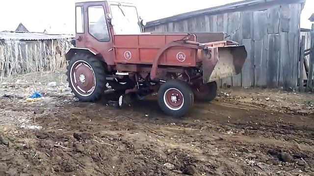 Трактор Т-16 . Как трактор т-16 планирует участок часть 1 смотреть онлайн