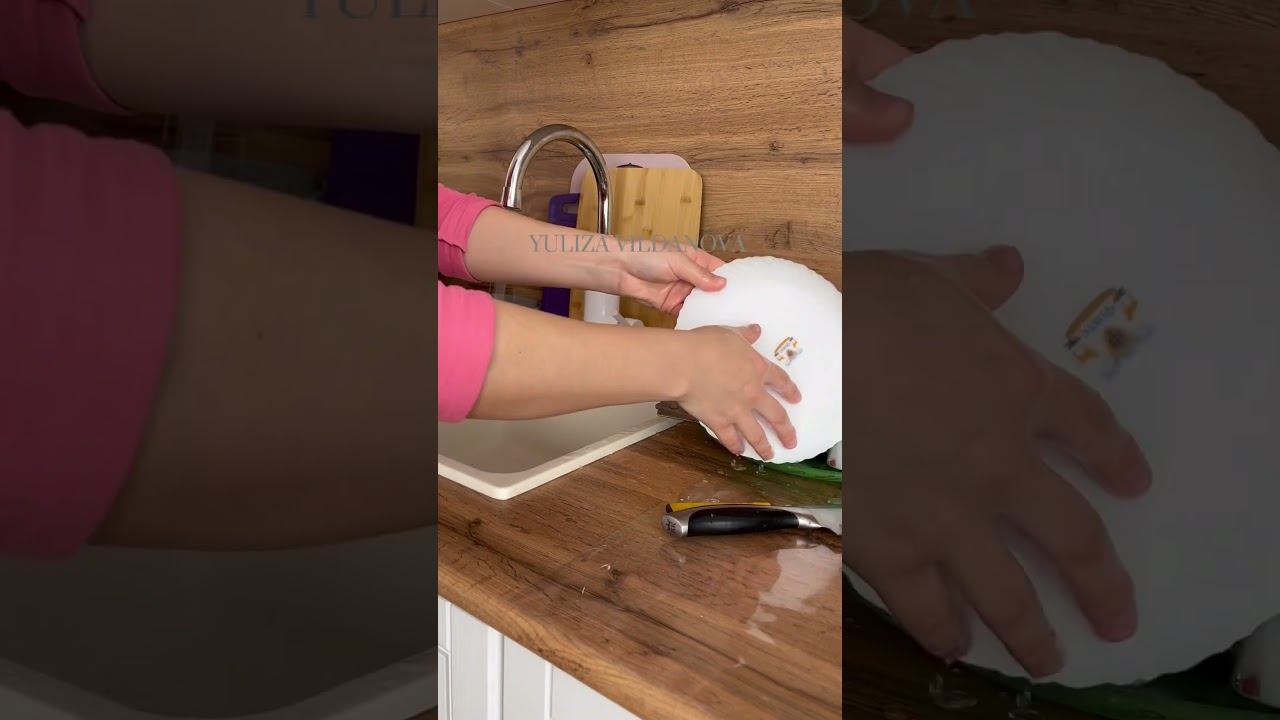 Моя утренняя рутина на кухне после того, как все покушали и ушли