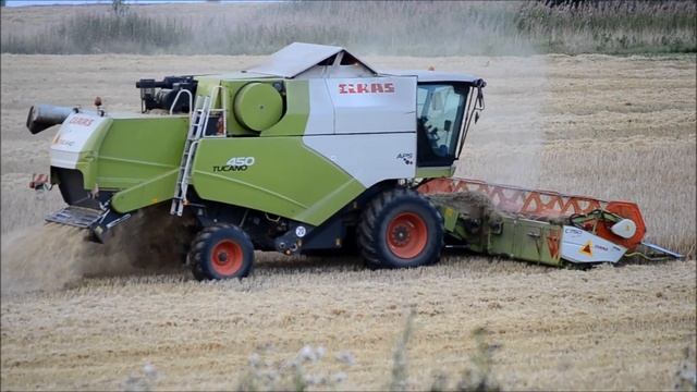 GLAAS TUCANO 450 & MEGA 360 на уборке зерновых под Вологдой.