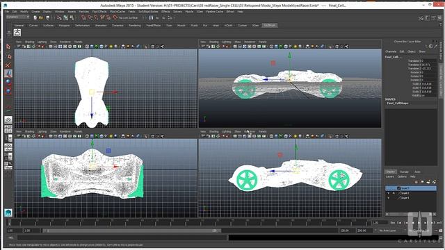 Tip 3: Resurfacing a Zbrush Concept Model смотреть онлайн