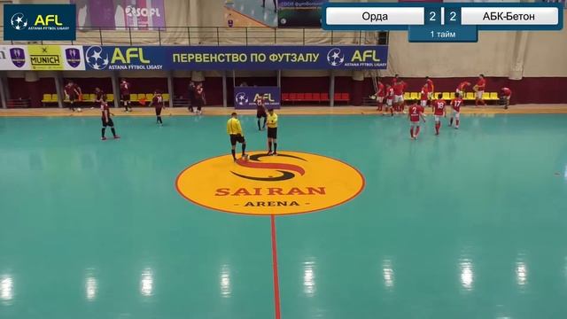 Зимнее Первенство AFL (футзал) Орда 2:3 АБК-Бетон смотреть онлайн