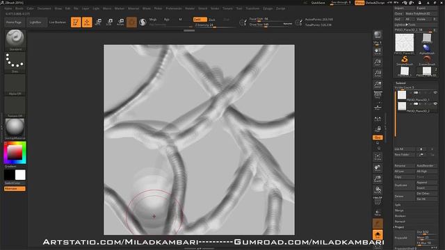 Zbrush Free Tutorial-Creating Tileable Alphas смотреть онлайн
