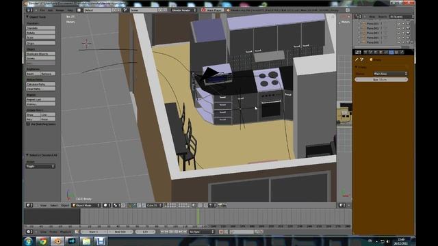 Blender 2.6 fly through animation tutorial смотреть онлайн