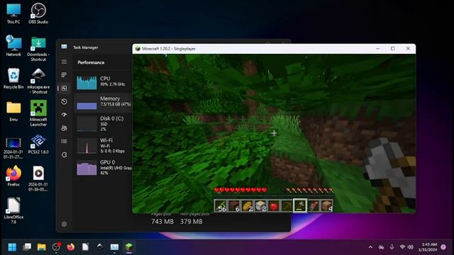 DreamQuest Mini PC N95 Mini Series Minecraft Test