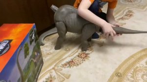 Распаковка колоссального брахиозавра (brachiosaurus) Mattel Jurassic world