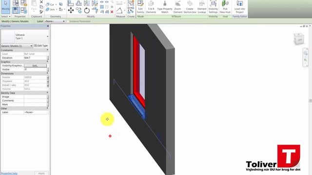 Oprettelse af vindue med sålbænk i Revit 2015 del 3 смотреть онлайн