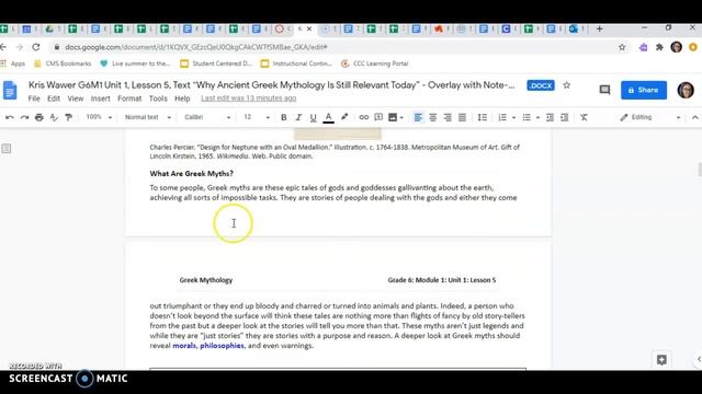 Teacher Input - Why Ancient Greek Mythology...6th Grade смотреть онлайн