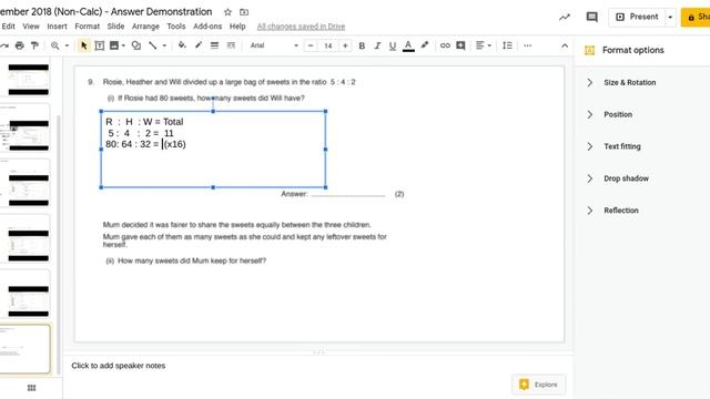 CE Past Paper NC - Aut 2018 Q9 - Ratio смотреть онлайн