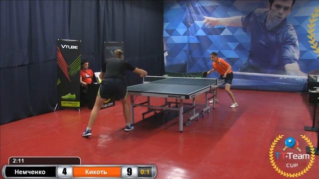 игра за 3 место Немченко - Кикоть. 11 августа 2016. TT Cup смотреть онлайн