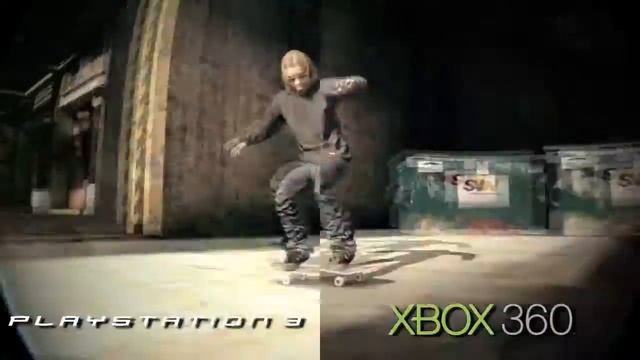 Skate 2 Playstation 3 vs Xbox 360 Comparison video HD смотреть онлайн