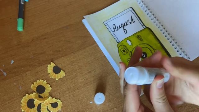 ОФОРМЛЕНИЕ ежедневника на август 🌻// оформляем планер // bullet Journal смотреть онлайн