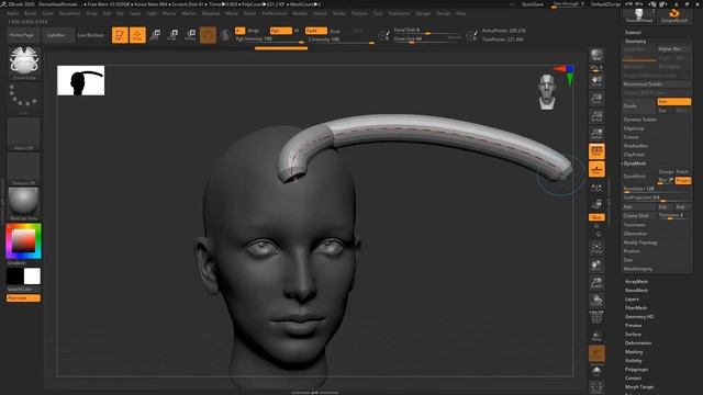Zbrush Creating Wings and Hair смотреть онлайн