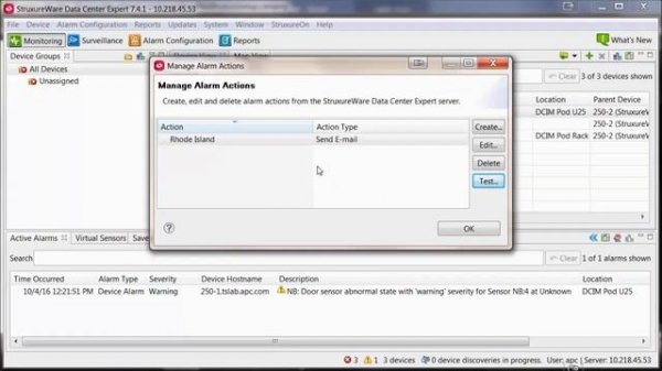 Configuring Email Notifications in StruxureWare Data Center Expert | Schneider Electric Support