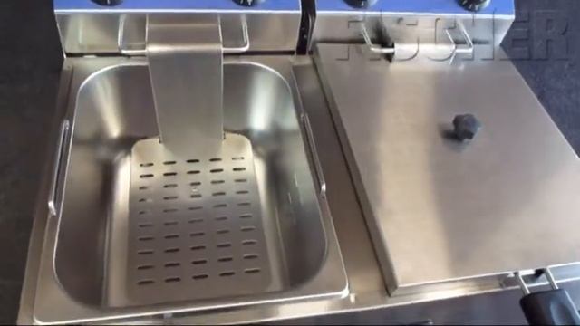 FISCHER Equip Twin Basket Benchtop Deep Fryer 2 x 3000W - EF-102 смотреть онлайн