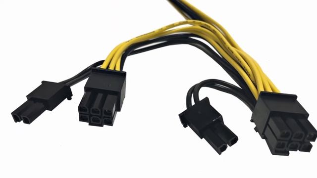 AYA 16" PCI Express 6-Pin to Dual 8(6+2) Pin Extension Power Converter смотреть онлайн