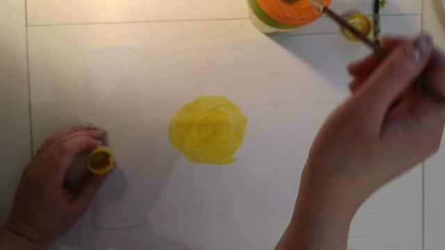 Рисование водой - техника для градации цвета. смотреть онлайн