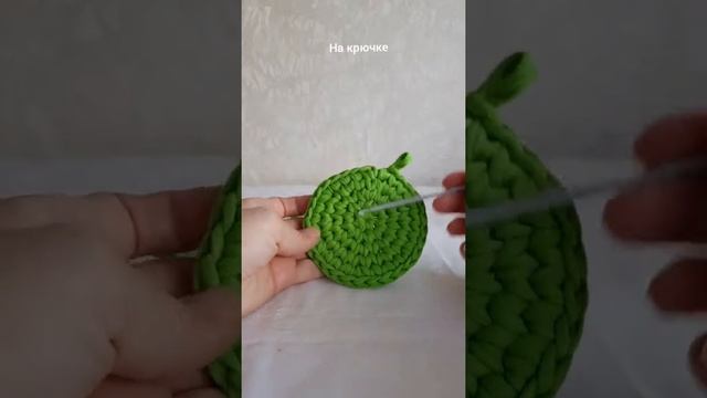 Круг из трикотажной пряжи. смотреть онлайн