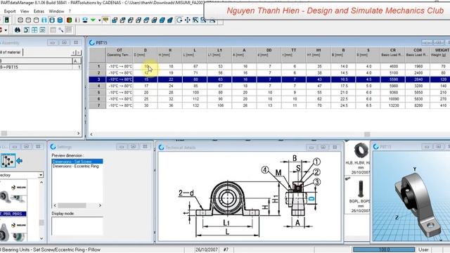 NTH - SOLIDWORKS - EXPORT BEARING MISUMI TO SOLIDWORKS смотреть онлайн