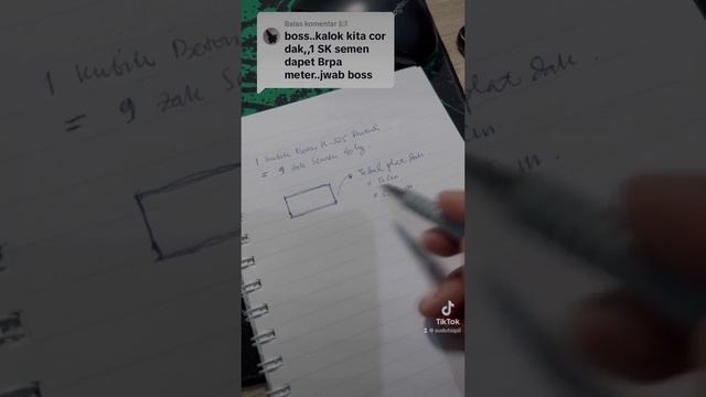 Boss 1 sak Semen Berapa Meter Cor Dak Beton ? Begini Boss Jawabnya смотреть онлайн