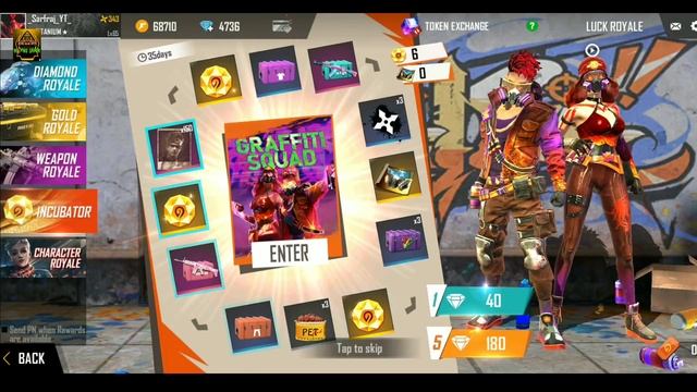 I GOT NEW INCUBATOR GRAFFITO BUNDLE FREE FIRE|LIVE REACTION смотреть онлайн