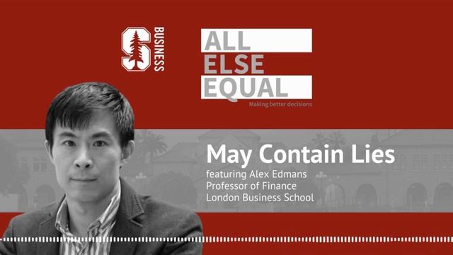 Ep46 “May Contain Lies” with Alex Edmans смотреть онлайн