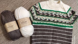 Безрукавка для мальчика на возраст 4 годика. Вязание спицами.