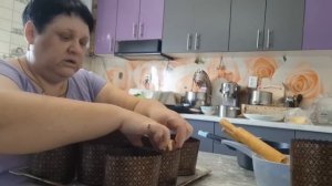 продолжение КУЛИЧИ выкатываем и на расстойку.   2 ЧАСТЬ ВИДЕО.