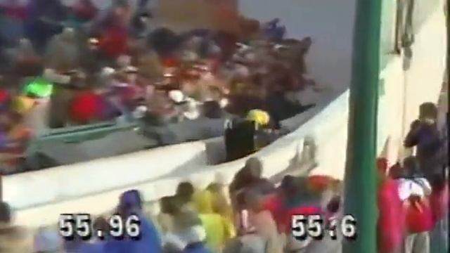 1988 footage of the Jamaican bobsled team that Cool Runnings was based on смотреть онлайн
