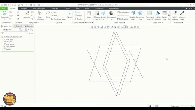 How to pattern datum plane in assembly | PTC CREO Parametric 7.0 | beginner tutorial guide смотреть онлайн