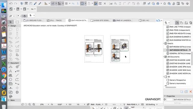 ArchiCAD - 2D Detailing - Bathroom part 06 смотреть онлайн
