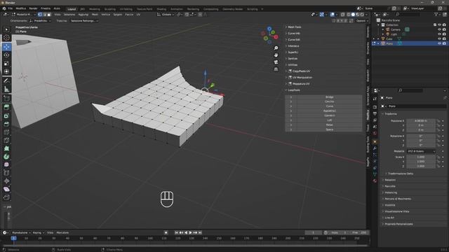 Videoguida - Strumenti per Modellazione , Loft, Bridge, Superfici Curve con Loop Tools in Blender смотреть онлайн