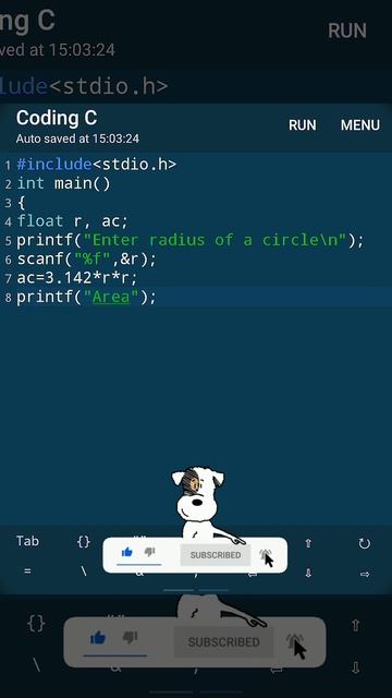 C Program To Calculate The Area Of Circle || C coding #shorts #short #youtubeshorts смотреть онлайн