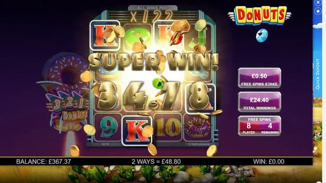 DONUTS !!!! 122X MULTI NICE HIT THOUGHT IT WAS GONNA GO BOOM!