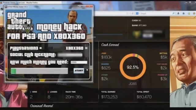Grand Theft Auto 5 - ARGENT CHEAT ! ( GTA 5 PS3 and Xbox 360 CONDUIRE ) смотреть онлайн
