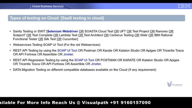 Cloud Testing Online Training Live Recorded Demo Session by Visualpath