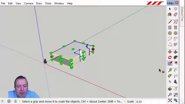 010 Büyütme Küçültme, simetrisini yaratma (Scale-Mirror) SU, SketchUp 2016 смотреть онлайн