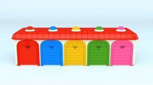 Цветные Автобусы + Цвета на Английском языке