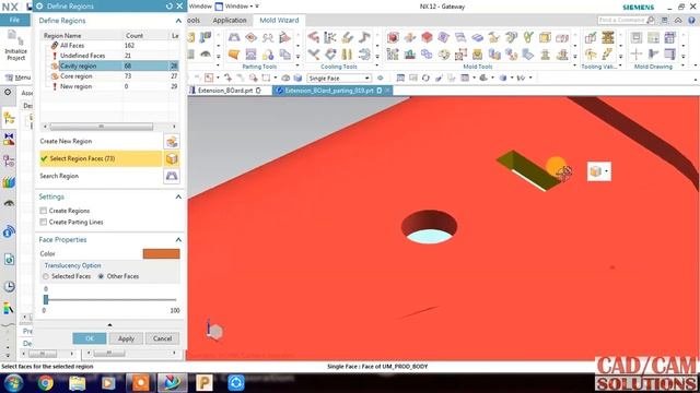 NX Mold Wizard #Extension Board Mold Design смотреть онлайн
