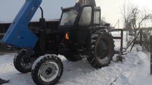 MTZ-50 Cold Start -17°C / Запуск мтз-50 в мороз -17 °C