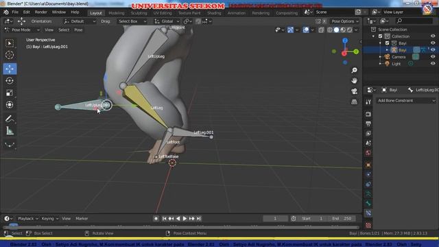 Menambahkan IK pada armature Blender 2.83 Lts смотреть онлайн