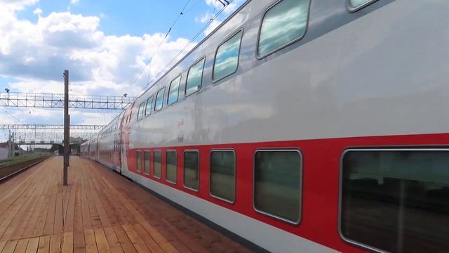 Электровоз ЭП20-028 с поездом№739А Москва-Брянск станция Толстопальцево 22.05.2021 | EP20-028 смотреть онлайн