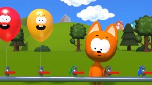 Учим-цвета-Котёнок-Котэ-и-Синий-трактор-Мультики-для детей