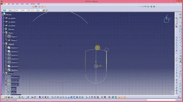 MOUSE IN CATIA V5R21 смотреть онлайн