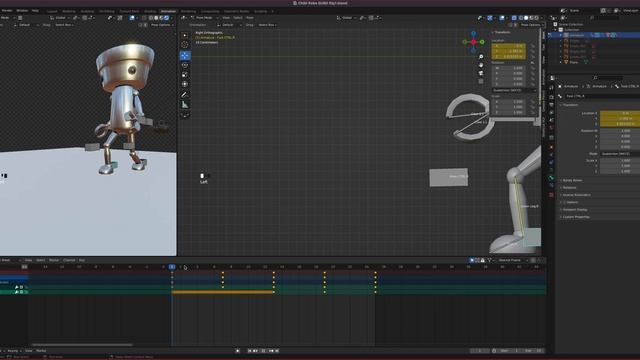Blender 3D Chibi Robo Part 6 Basic Walk Animation смотреть онлайн
