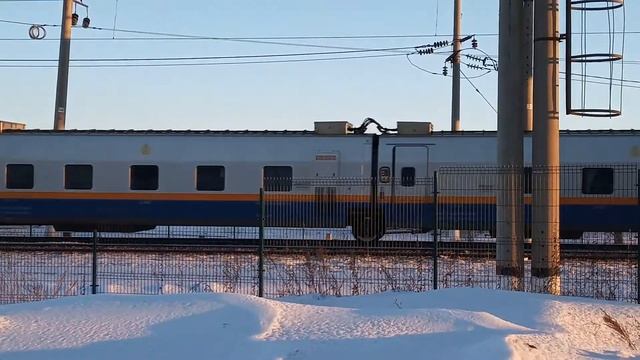 Электровоз kz4a с поездом 706 Петропавловск Алматы смотреть онлайн