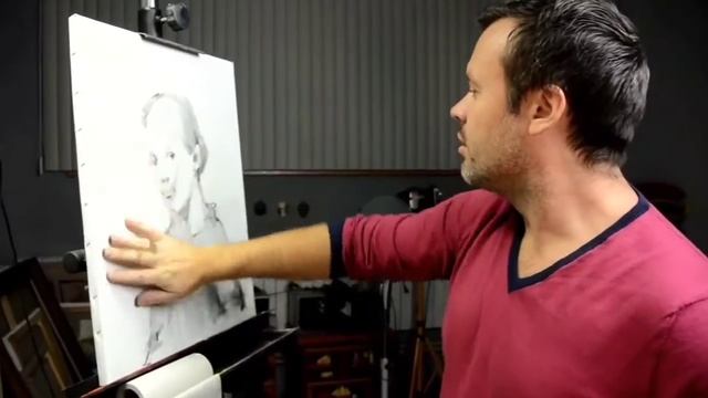 Процесс создания детского портрета смотреть онлайн